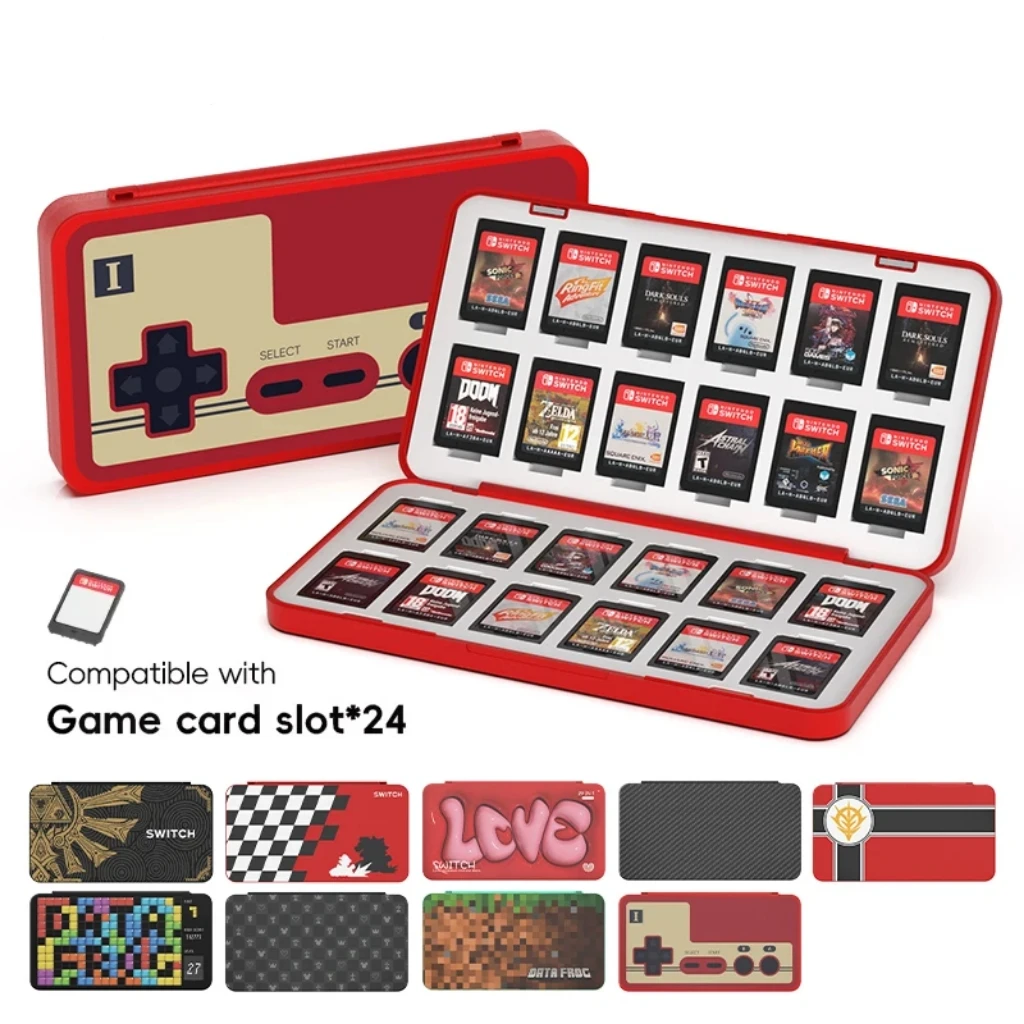 Gaming Accessories Holder - DATA FROG 24‑in‑1 Game Card Holder