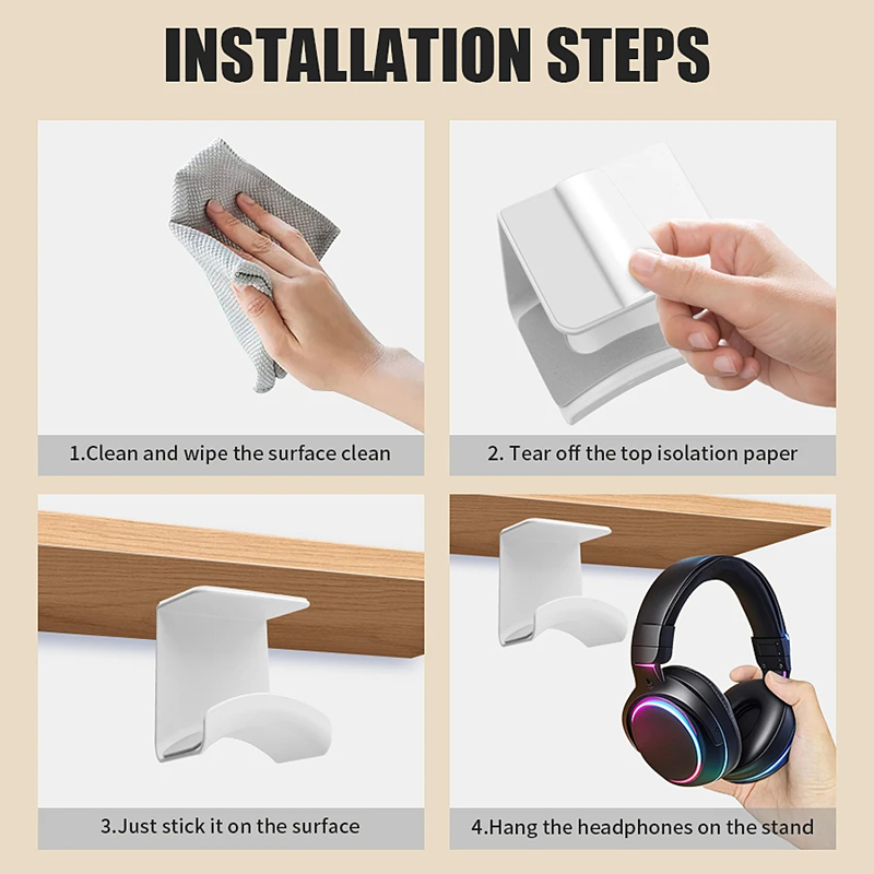 Universal Headphone Stand Adhe - Gaming Accessories Sale 评论和价格