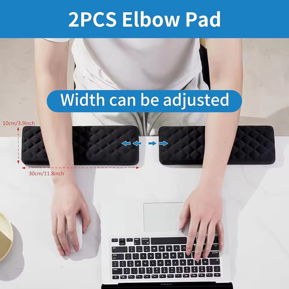 L‑Shaped Desk Elbow Pad 2 Pack - Desk Corner Mat 评论和价格