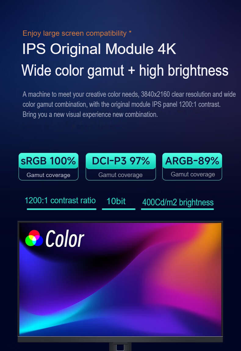 27-Inch 4K Gaming Monitor 100% - Monitor 144Hz 27Inch 评论和价格