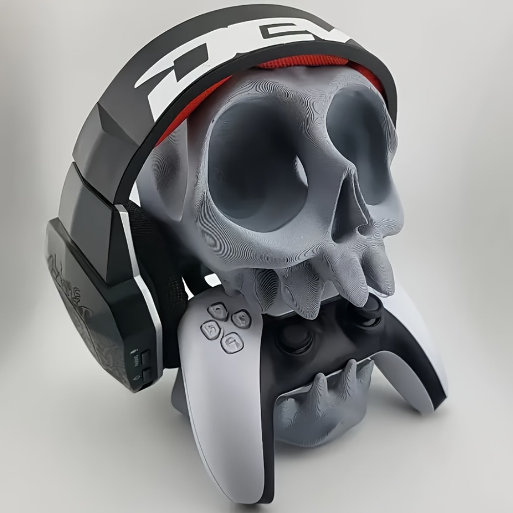 Skull Shaped Controller Stand  - Gaming Accessories Holder 评论和价格