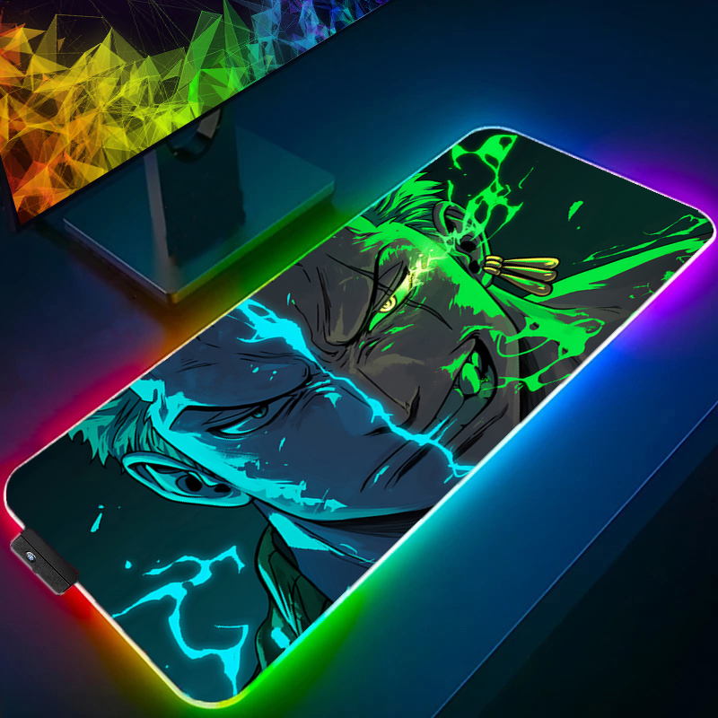 ONE PIECE Zoro Mouse Pad RGB G - Gaming Accessories Lights 评论和价格