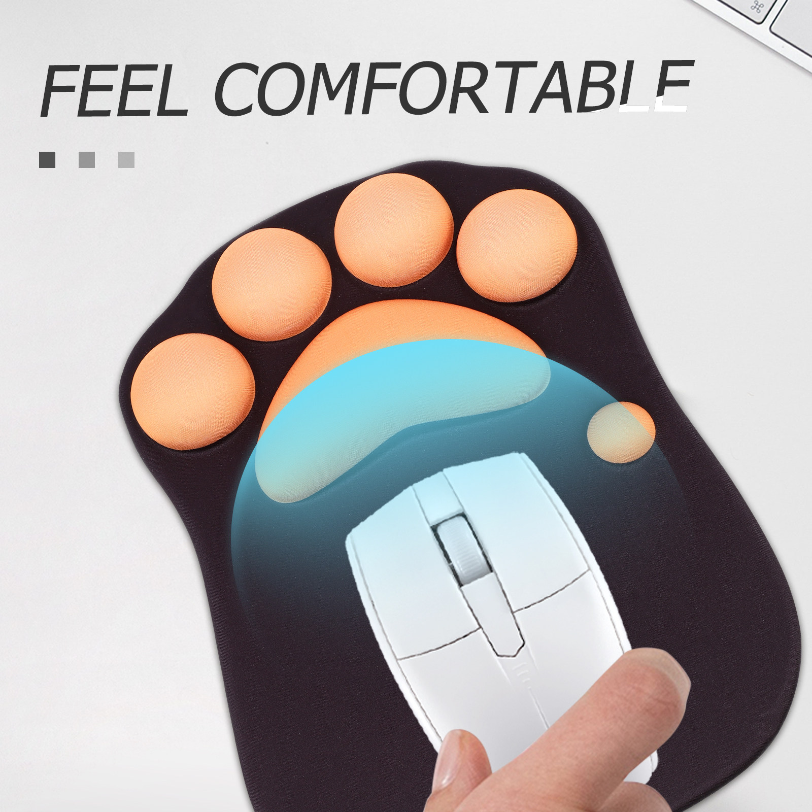Cat Paw Mouse Pad Soft Wrist S - Gaming Accessories Shop 评论和价格