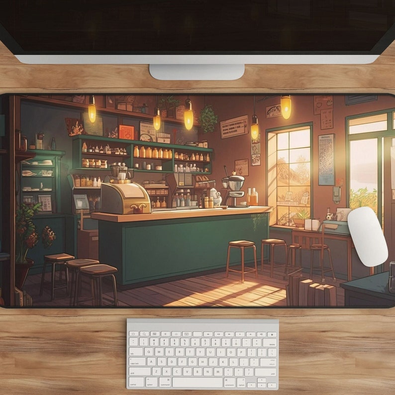 Kawaii Anime Desk Mat Coffee S - Gaming Accessories Shop 评论和价格