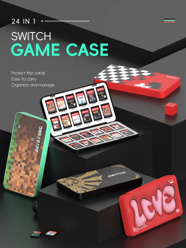 DATA FROG 24‑in‑1 Game Card Ho - Gaming Accessories Holder 评论和价格