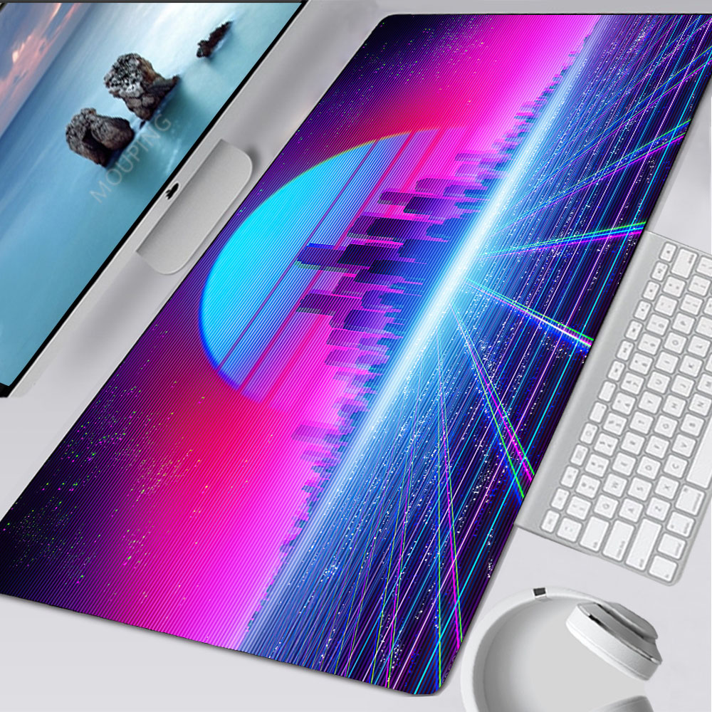 Vaporwave Mousepad Retrowave/s - Gaming Accessories Table 评论和价格