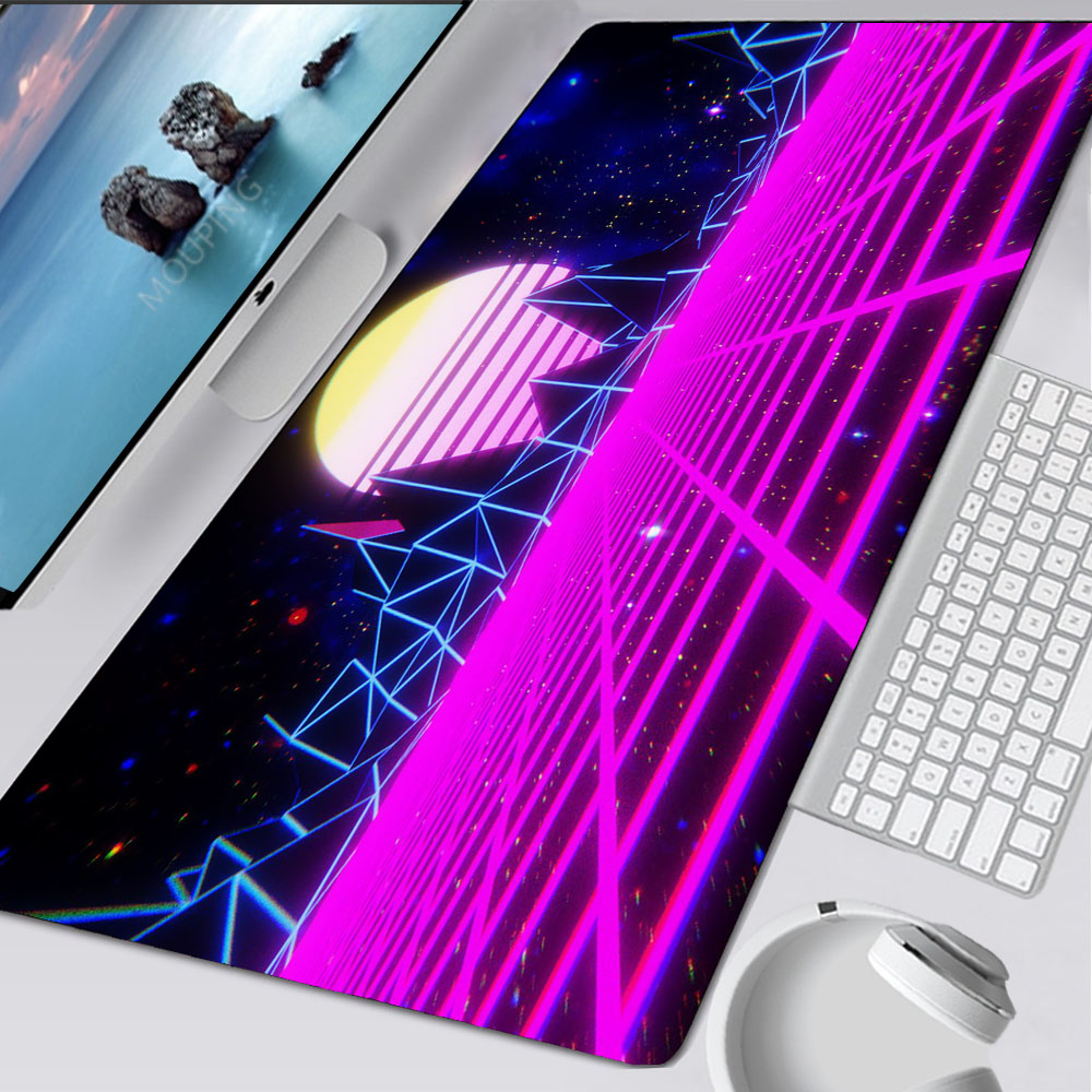 Vaporwave Mousepad Retrowave/s - Gaming Accessories Table 评论和价格