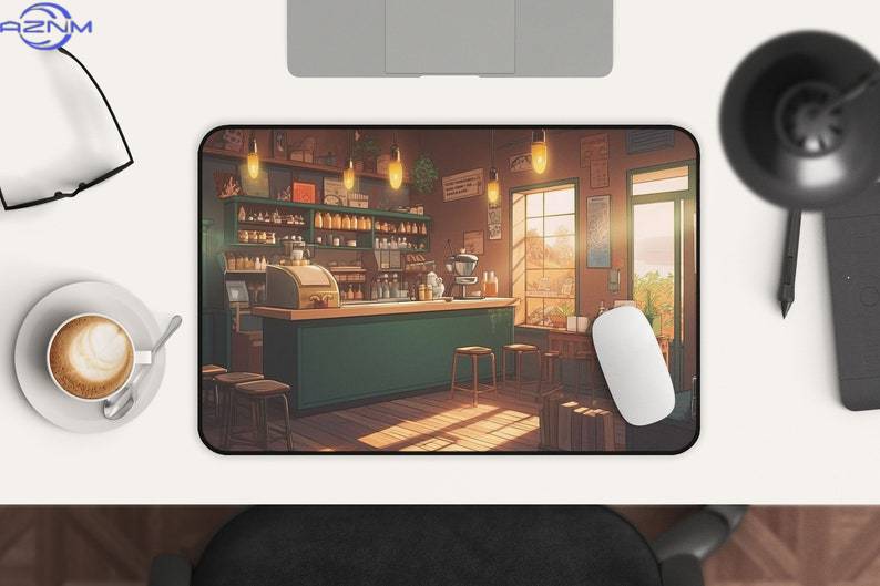 Kawaii Anime Desk Mat Coffee S - Gaming Accessories Shop 评论和价格