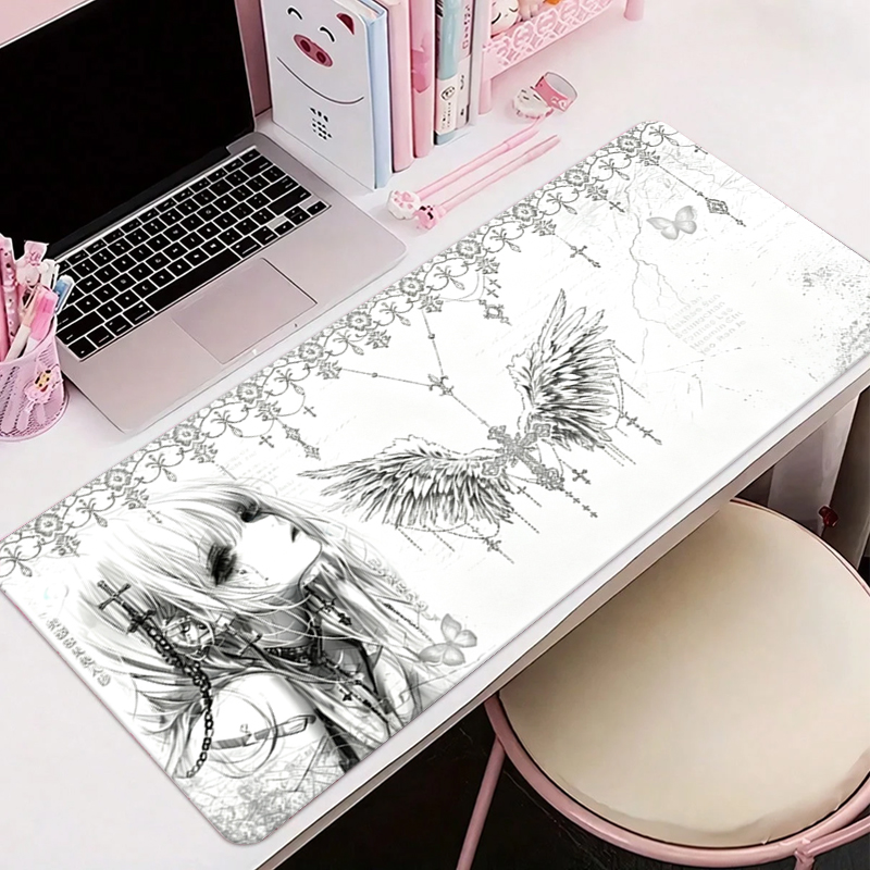 Leather Mousepad Black White A - Gaming Accessories Cheap 评论和价格