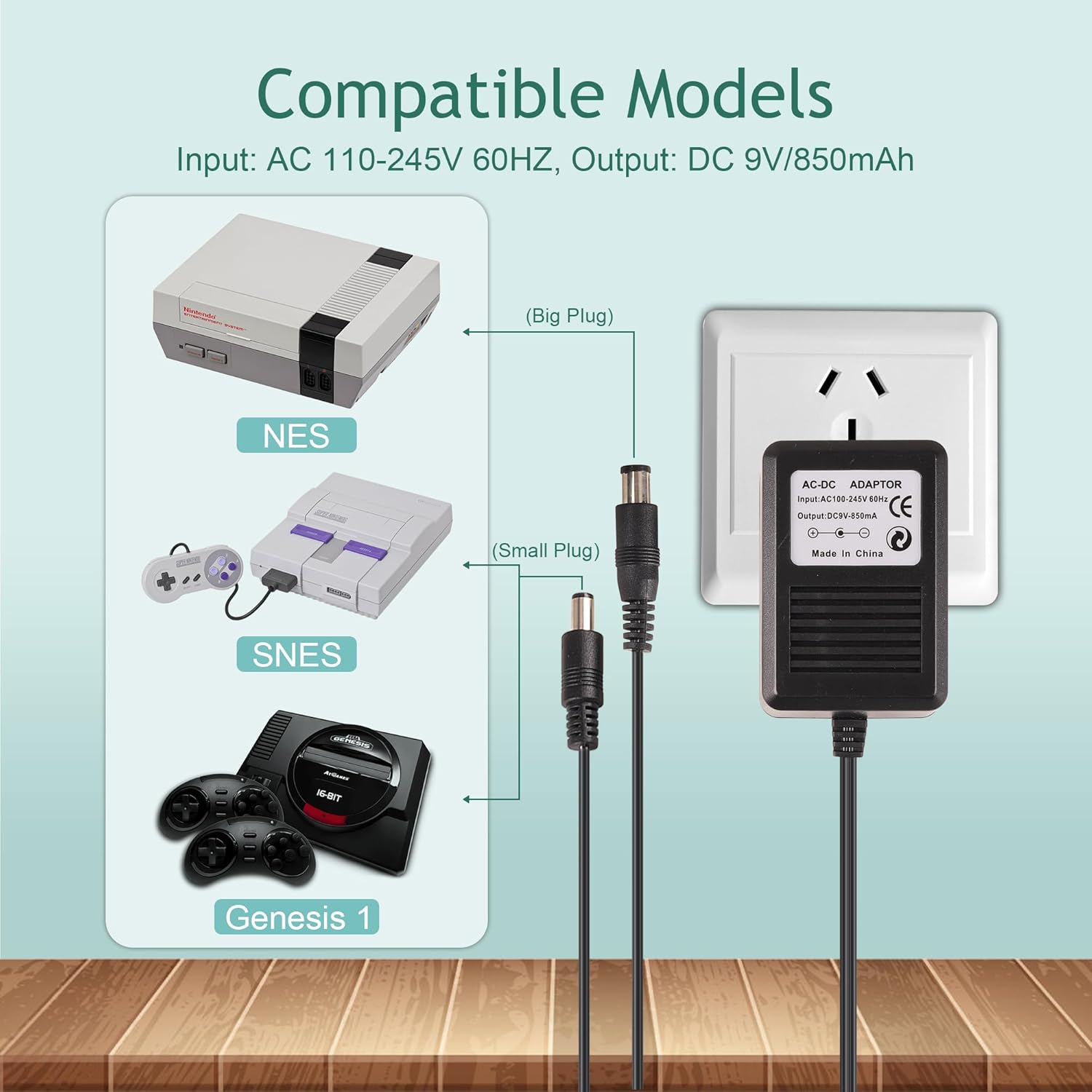US Plug 3 in 1 AC Power Supply - Gaming Accessories Dropshipping 评论和价格